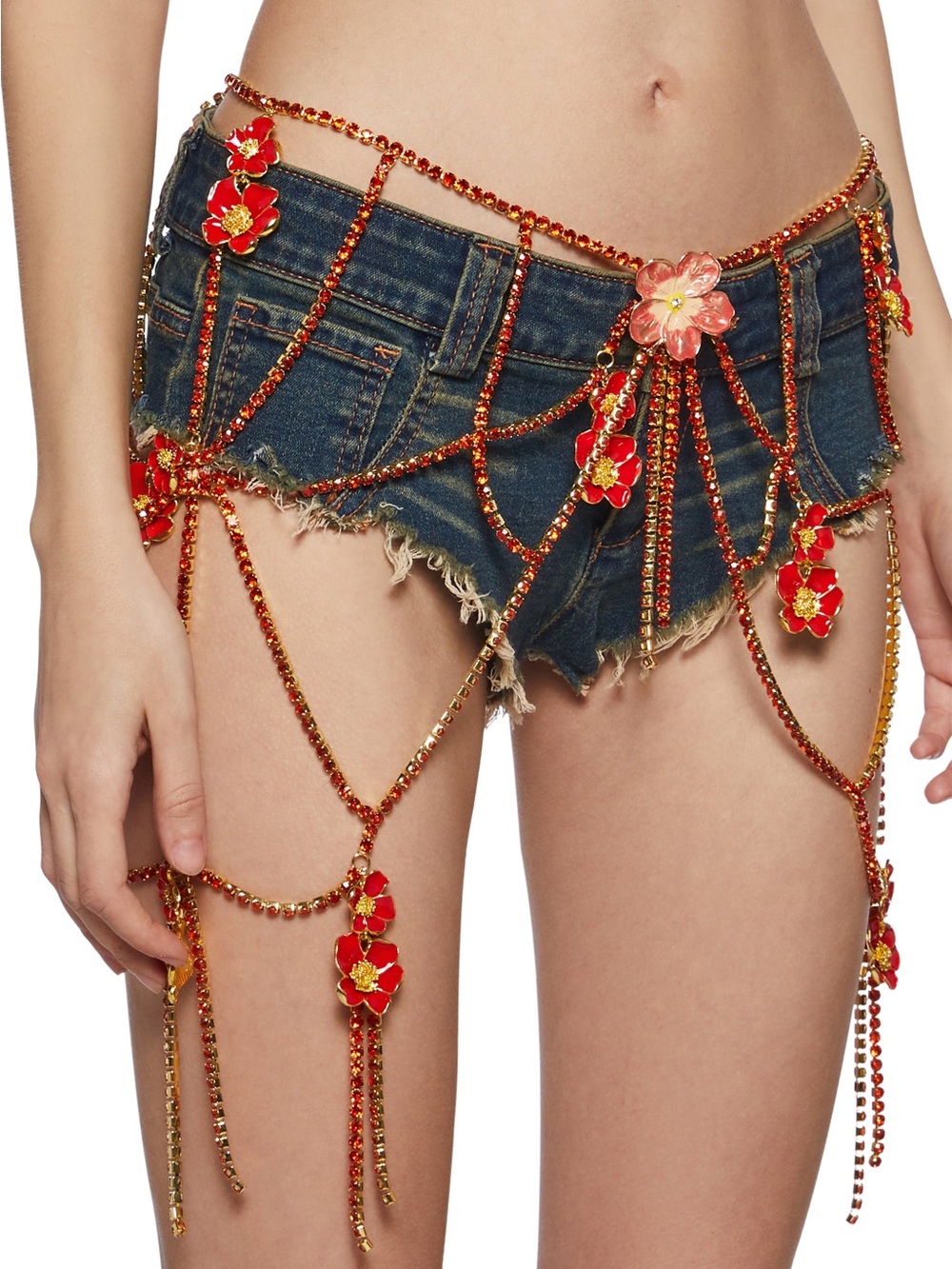 Dolls Kill BOTANICAL EFFECT CHAIN BELT